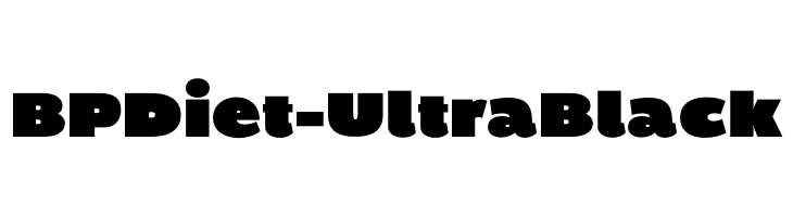 BPDiet-UltraBlack Font