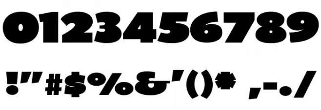 BPDiet-UltraBlack Font OTHER CHARS