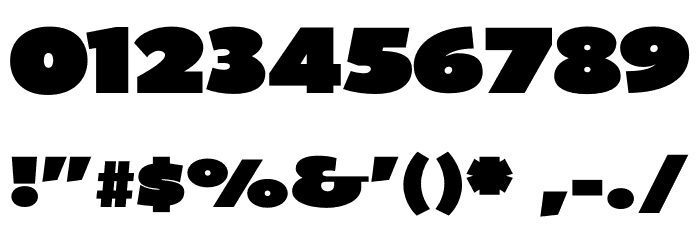 BPDiet-UltraBlack Font OTHER CHARS