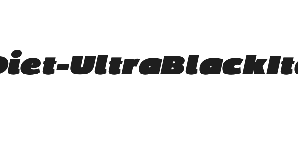 BPDiet-UltraBlackItalic Logo