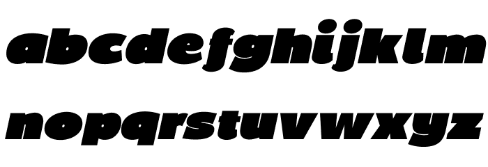 BPDiet-UltraBlackItalic Шрифта строчной
