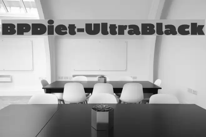 BPDiet-UltraBlack Font examples