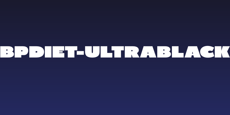 BPDiet-UltraBlack Social Header
