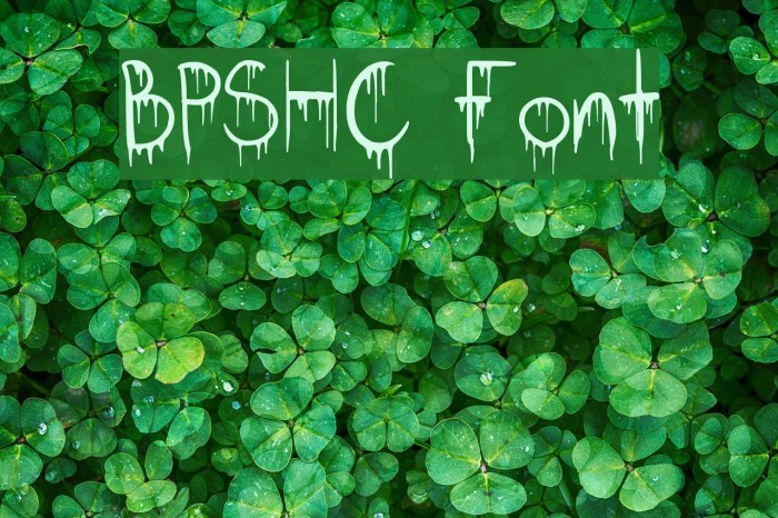 BPSHC Font examples