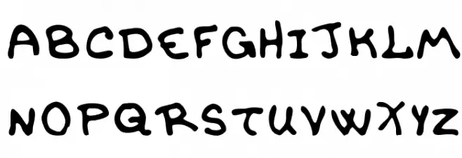BPchildFatty Font UPPERCASE
