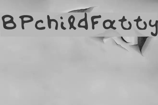 BPchildFatty Font examples