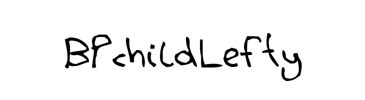 BPchildLefty Font