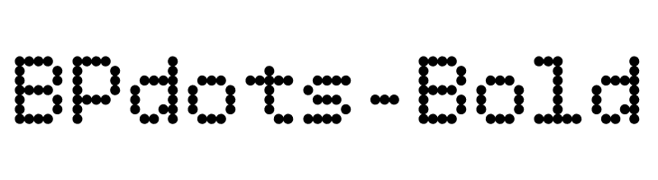 BPdots-Bold  Descarca Fonturi Gratis