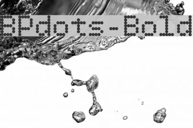 BPdots-Bold Font examples