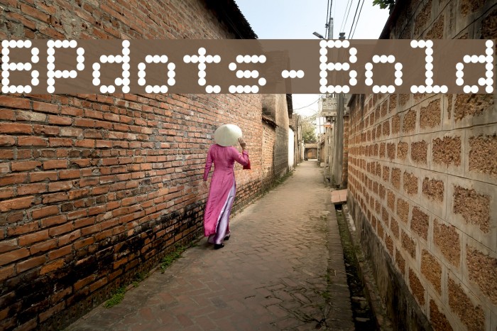 BPdots-Bold Font examples