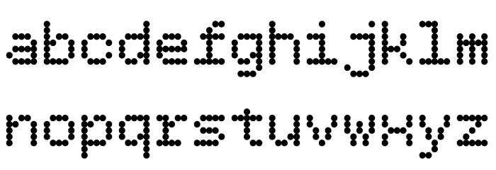 BPdots-Bold Font LOWERCASE