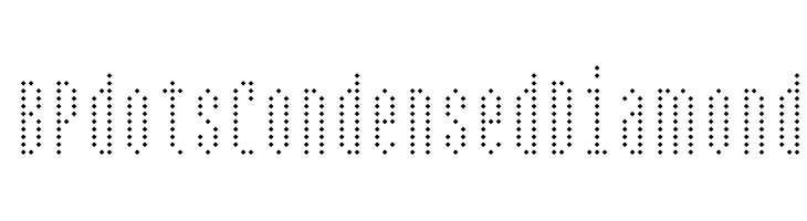 BPdotsCondensedDiamond Font