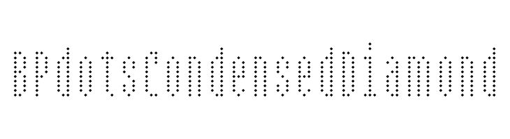 BPdotsCondensedDiamond  フリーフォントのダウンロード