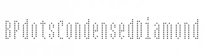 BPdotsCondensedDiamond  免费字体下载
