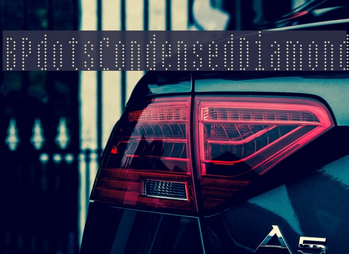 BPdotsCondensedDiamond Font examples