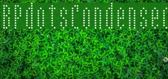 BPdotsCondensed Font examples