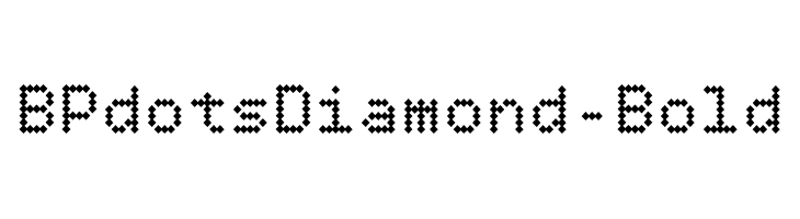 BPdotsDiamond-Bold Font