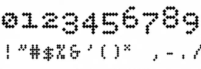 BPdotsDiamond-Bold Font OTHER CHARS