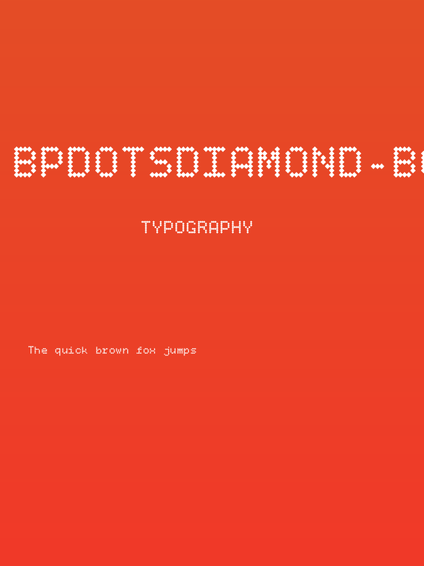 BPdotsDiamond-Bold Poster