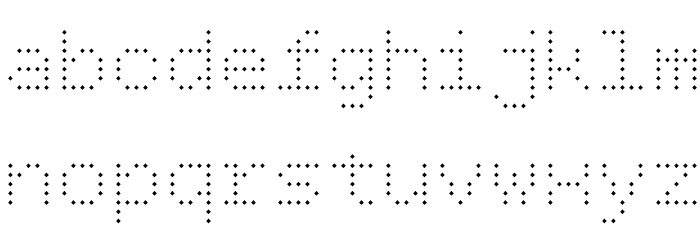 BPdotsDiamond-Light Font LOWERCASE