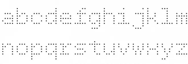 BPdotsDiamond-Light Font LOWERCASE