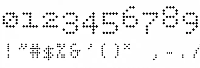 BPdotsDiamond Font OTHER CHARS