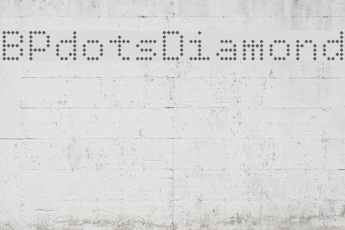 BPdotsDiamond Font examples