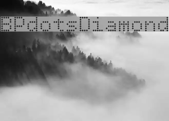 BPdotsDiamond Font examples