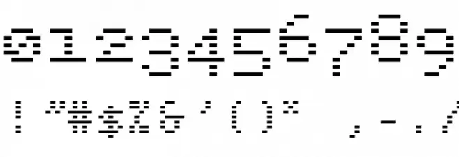 BPdotsMinus-Bold Font OTHER CHARS