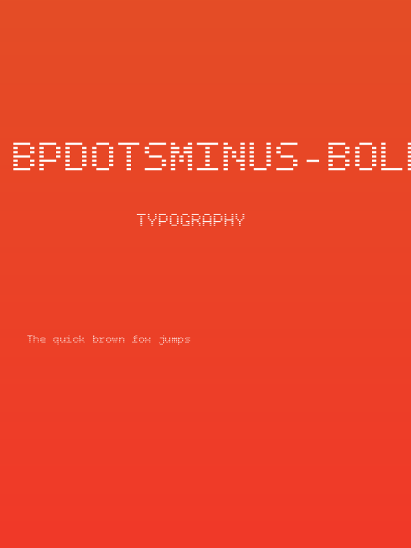 BPdotsMinus-Bold Poster