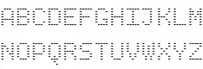 BPdotsMinus Шрифта ВЕРХНИЙ