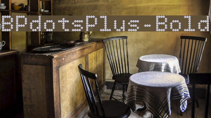 BPdotsPlus-Bold Font examples
