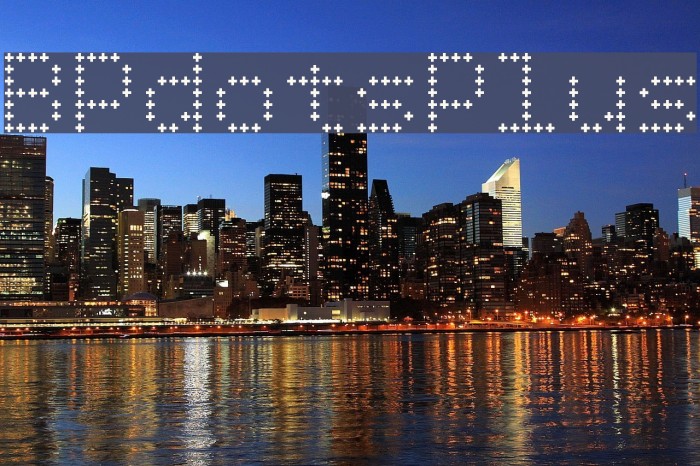BPdotsPlus Font examples
