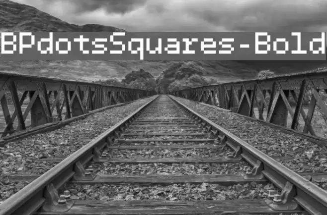 BPdotsSquares-Bold Font examples