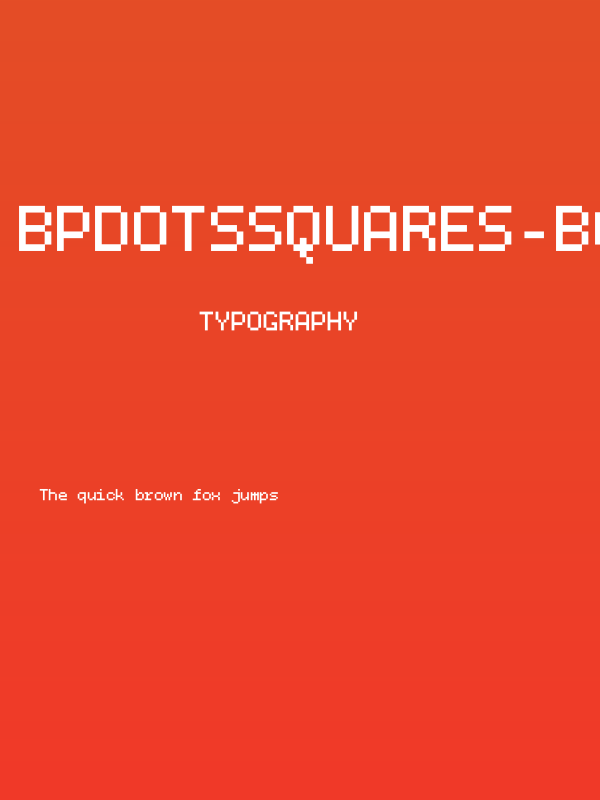 BPdotsSquares-Bold Poster