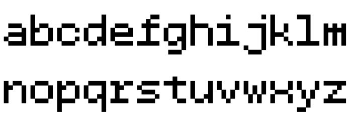 BPdotsSquares-Bold Font LOWERCASE