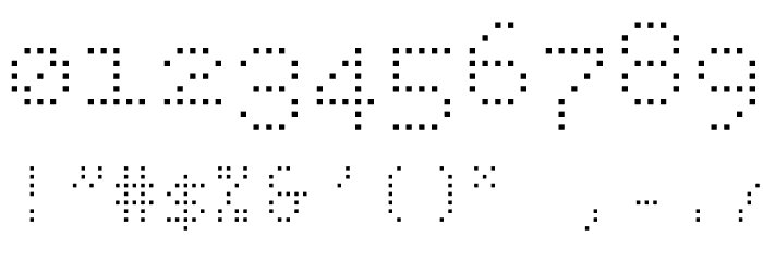 BPdotsSquares-Light Font OTHER CHARS
