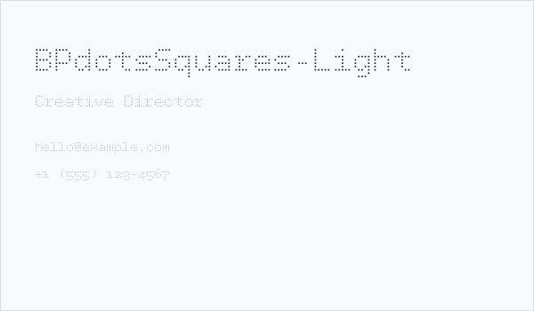 BPdotsSquares-Light Business Card