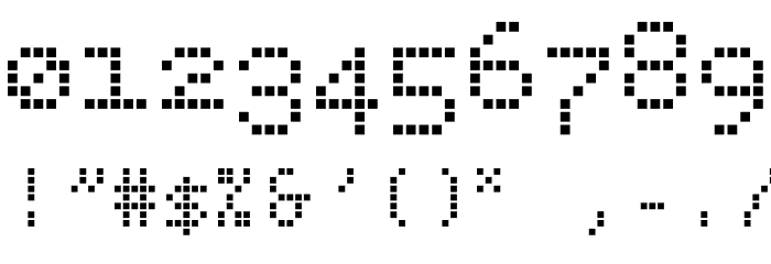 BPdotsSquares Font OTHER CHARS