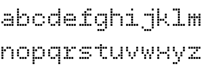 BPdotsSquares Font LOWERCASE
