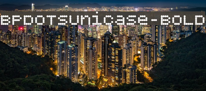 BPdotsUnicase-Bold Font examples
