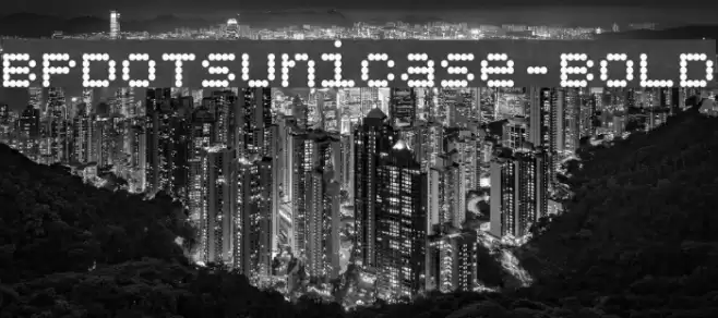 BPdotsUnicase-Bold Font examples