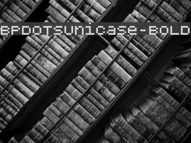 BPdotsUnicase-Bold Font examples