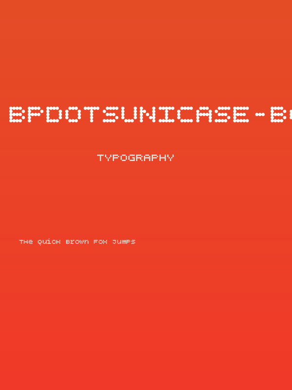 BPdotsUnicase-Bold Poster