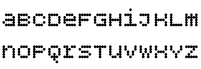 BPdotsUnicase-Bold Font LOWERCASE