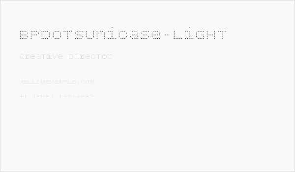 BPdotsUnicase-Light Business Card