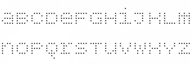 BPdotsUnicase-Light Font LOWERCASE