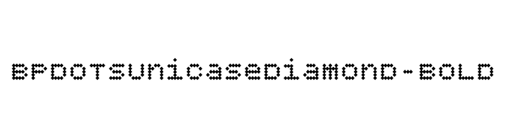 BPdotsUnicaseDiamond-Bold Font