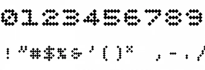 BPdotsUnicaseDiamond-Bold Font OTHER CHARS