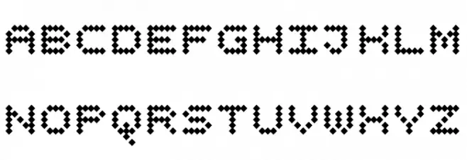 BPdotsUnicaseDiamond-Bold フォント 大文字